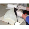 Epoxyharz - am Laminieren mit Glasfasergewebe und Zeitungspapier